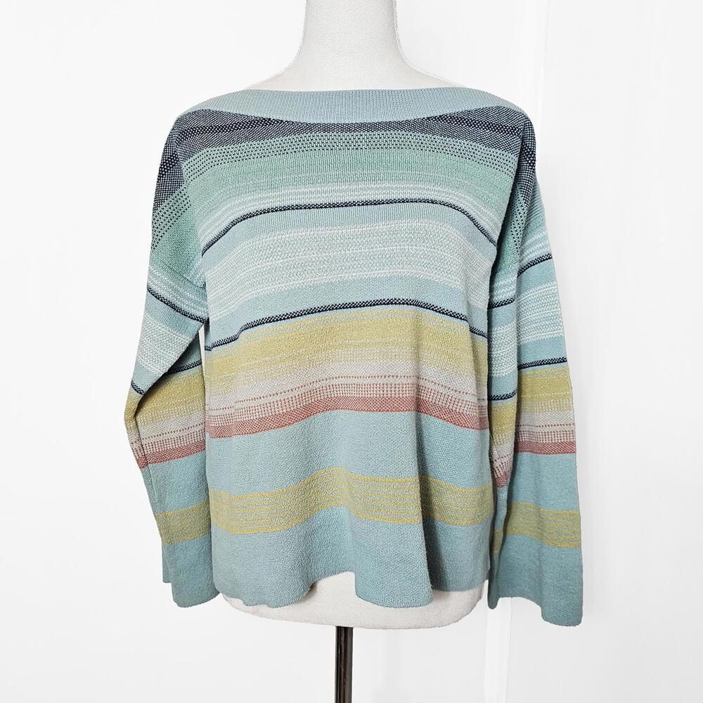 Pendleton Striped Knit Oversized Cozy Sweater Size Small